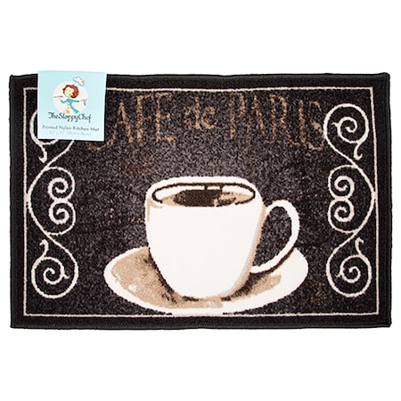 Monarch Brands Sloppy Chef Printed Rug - 20in x 30in, Coffee PNP-KTC-20X30-COF